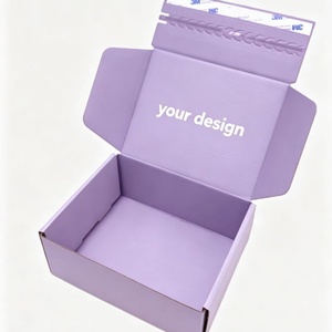 Caja de Cartón Corrugado Plegable y Autosellable de Fábrica, Embalaje de Cartón Reciclable, Cajas de Envío con Impresión UV - Product Image 1
