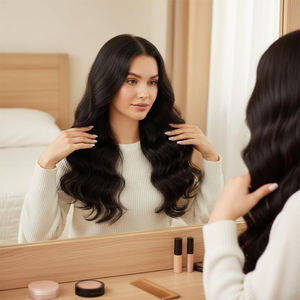 Extensiones de Cabello Humano Ondulado de 8-36 Pulgadas, 100% Cabello Humano Virgen Vietnamita, Color Natural, Sin Procesar - Product Image 5