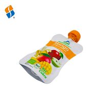 Op maat gemaakte 120g matte aluminiumfolie knijpzak met tuit voor fruitpuree 121 ℃   Sterilisatie Spuitzak Voedselveilige Zak