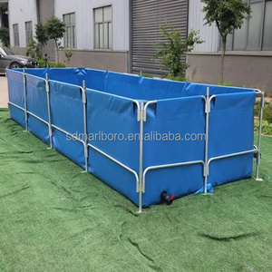 <span class=keywords><strong>Bassin</strong></span> à poissons pliable en PVC, <span class=keywords><strong>rectangulaire</strong></span>, pour l'élevage <span class=keywords><strong>de</strong></span> crevettes, aquarium pour l'agriculture, avec structure entièrement en acier - Product Image 5