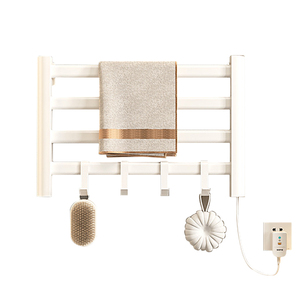 Sèche-serviettes électrique mural intelligent sans fil en aluminium à 4 barres avec minuterie pour salle de bain - Product Image 2