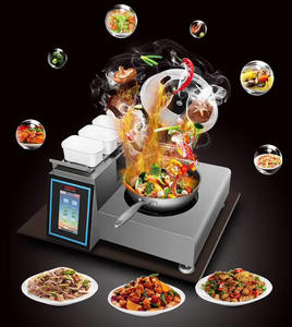 Machine automatique à mélanger les aliments <span class=keywords><strong>Wok</strong></span> Type de gaz Cuisinière automatique à remuer <span class=keywords><strong>Wok</strong></span> Acier inoxydable - Product Image 4