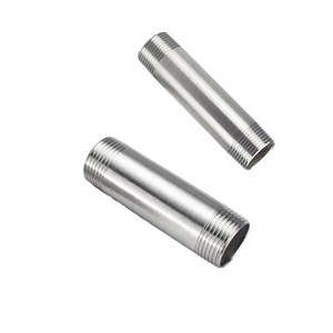 Фитинг из нержавеющей стали 304 с двойной наружной резьбой, усиленный круглый резьбовой соединитель для промышленных трубопроводов - Product Image 2