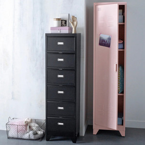 <span class=keywords><strong>Armario</strong></span> Metálico Estilo Americano, Mueble de Almacenamiento con 1 Puerta Metálica, Armarios Americanos para Pasillos, Oficinas y Dormitorios Infantiles - Product Image 5