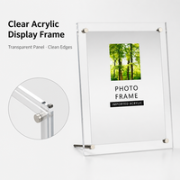 Cadre photo en acrylique transparent avec fixation par vis aux quatre coins pour photos, certificats, documents, maison, bureau, tailles personnalisées