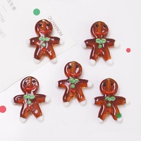 GP1074 Perles en verre soufflé à la main, colorées et mignonnes, pour boîte cadeau de Noël, Père Noël, bonhomme de neige, sapin de Noël, pour la fabrication de bijoux DIY