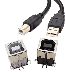 <span class=keywords><strong>Conector</strong></span> de Interfaz de Datos <span class=keywords><strong>para</strong></span> <span class=keywords><strong>Impresora</strong></span>, <span class=keywords><strong>Tipo</strong></span> <span class=keywords><strong>B</strong></span> Hembra, <span class=keywords><strong>USB</strong></span>, Reparación de Puerto <span class=keywords><strong>Jack</strong></span>, Ángulo Recto, 4 Pines, PCB DIP, Adaptador de Soldadura <span class=keywords><strong>USB</strong></span> <span class=keywords><strong>B</strong></span> - Product Image 1