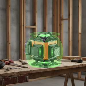 Nivel Láser Verde Autonivelante y Manual de 100 Pies con 4 X 360 Grados de Línea Cruzada de 16 Líneas IP54 a Prueba de Agua con Control Remoto y 5h de Trabajo Continuo - Product Image 2