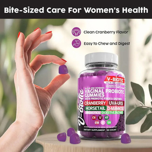 LUVVITA Gummies Probiotiques Personnalisés en Gros pour Femmes avec Fibres Prébiotiques et Enzymes pour la Santé des Voies Urinaires et les Soins de Santé Adulte - Product Image 3