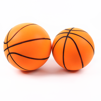 Ballon de sport d'intérieur pour enfants, taille 3, en mousse PU souple, faible bruit, entraînement, anti-stress, logo personnalisé, vente en gros, ballon de basket silencieux