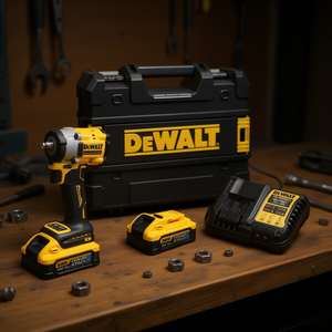 For Professional 1/2 in Drive 3-Year Warranty 20V Lithium Ion Cordless Impact Wrench Kit with <b>Battery</b> and Charger - Product Image 2