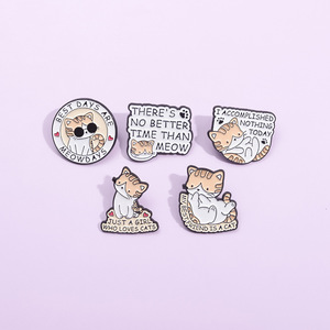 Lettere di spille in metallo per gatti personalizzate Il mio migliore amico è un gatto divertente spilla con spilla smaltata regali creativi per bambini che gli <span class=keywords><strong>amici</strong></span> usano Souvenir - Product Image 4