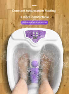 Máquina de Masaje de Pies Multifuncional <span class=keywords><strong>Shiatsu</strong></span> con Luz Relajante, Spa para Pies con Calentamiento a Temperatura Constante y Control Remoto - Product Image 4
