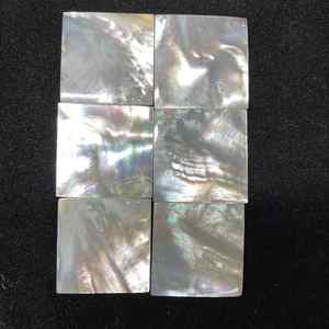 Lámina de Concha Natural en Forma Cuadrada, Madreperla Blanca, Piedra Preciosa Suelta Certificada por IGI, Piedras Naturales - Product Image 1