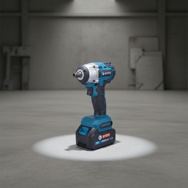 BIYOTI 350NM Cordless Impact Wrench Set 1/2 Inch High Torque Brushless Impact Driver with Rechargeable Battery for DIY