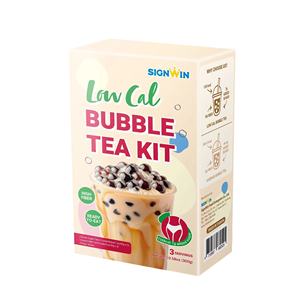 Kit de Bubble Tea Faible en Calories 300g/boîte Thé au Lait Assam avec Boba au Konjac Aromatisé au Sucre Brun pour les Cantines Scolaires - Product Image 1