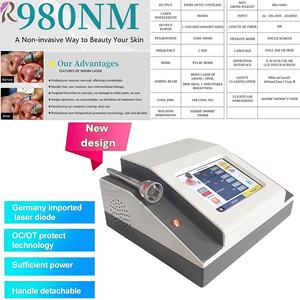 Nouvelle conception, <span class=keywords><strong>prix</strong></span> bas, machine de suppression des varices et des vaisseaux sanguins, machine de suppression vasculaire au laser 980 Nm - Product Image 3