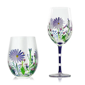 Vente en gros de peintures <span class=keywords><strong>à</strong></span> la main de jolies fleurs <span class=keywords><strong>verres</strong></span> <span class=keywords><strong>à</strong></span> pied en verre <span class=keywords><strong>verres</strong></span> <span class=keywords><strong>à</strong></span> vin décoratifs gobelet <span class=keywords><strong>à</strong></span> boisson peint ballon verre <span class=keywords><strong>à</strong></span> vin - Product Image 5