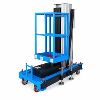 Piattaforma Elevatrice Elettrica Compatta Certificata CE, Sollevamento 10m per Singola Persona, per Riparazioni Aeree Interne