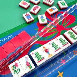 Juego de Mahjong Navideño Estilo Moderno Paradise, Fichas de Mahjong Americanas Personalizadas, 160 Piezas, Fichas Acrílicas de Lujo - Product Image 5