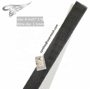 Barrera para pájaros ROHS CE, pieza de malla plana de panel solar galvanizado recubierto de PVC negro de 1/2 pulgadas para panel solar Critter Guard Bird Blocker - Product Image 2