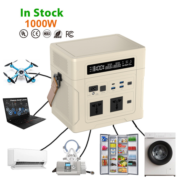Wholesale 1000W Solar Generator Portable Power Station Lifepo4 Battery for Emergency Backup & Earthquake Survival