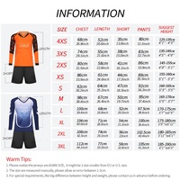 Maillots de gardien de but de football pour enfants, uniformes de gardien de but pour garçons, tenue de protection à manches longues pour jeunes MJ802
