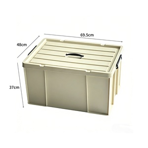 Large Capacity Thickened PP Waterproof Portable Storage <b>Box</b> Multifunctional Sturdy Organizer Bin Home Toy <b>Clothes</b> Storage 6-10L - Product Image 4