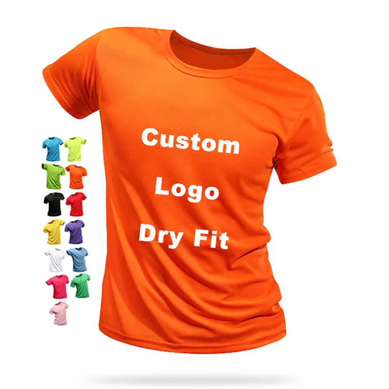 Sublimation Tshirts 100% Polyester Dry Fit T Shirt Custom T Shirt Printing Blank T-shirt Men Plain Sports Tee T Shirt For Men