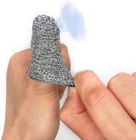 Cunas de dedos resistentes a cortes HPPE, protectores de mangas para dedos, cubiertas reutilizables para dedos, cunas de protección para trabajo de cocina