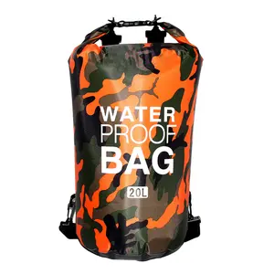 2L 5L 10L 15L 20L 30L Sailing Canoing Boating Water Bag Camo Outdoor Diving Foldable PVC Waterproof Dry Bag