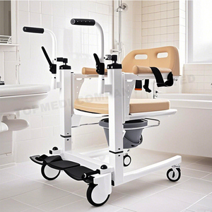 CE Hydraulic Lift <strong>Commode</strong> Mobile Nursing Transfer <strong>Commode</strong> <strong>Chair</strong> for Disabled Patients - Product Image 2