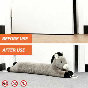 Bouchon de <span class=keywords><strong>porte</strong></span> en peluche âne rembourré, anti-bruit, anti-vent, anti-froid, insonorisant, lesté, avec motif, pour bas de <span class=keywords><strong>porte</strong></span> - Product Image 3