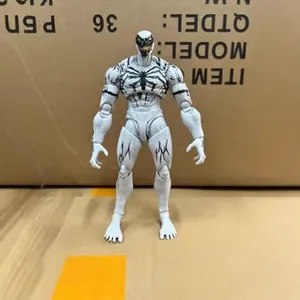 Action Figure di Venom White Symbiote Spider-Man, Modello Articolato e Movibile, Kit Giocattolo, Ornamento da Scrivania, Collezione Unisex in PVC Originale - Product Image 6