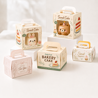 Boîtes à gâteaux personnalisées avec logo imprimé, emballages alimentaires jetables de qualité alimentaire pour pâtisseries, cadeaux de boulangerie domestique et commerciale