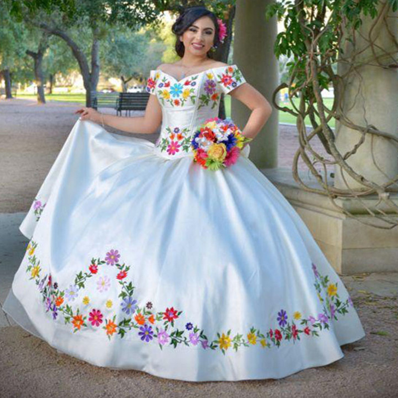 Customized Mexican Charro Quinceanera Dresses - Elegant & Colorful