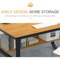 Moderne Simple Style Ordinateur Bureau PC Portable Table D'étude Bureau Bureau À Domicile Bureau Bâtiment Réglable (autre) Appartement