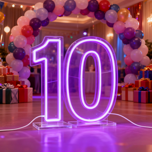 Insegna al Neon LED in Acrilico 12V con Design Personalizzato Gratuito, Insegna Luminosa LED per Negozi, Bar, Decorazioni per Feste <span class=keywords><strong>di</strong></span> Compleanno - Product Image 3