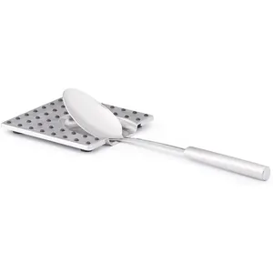 Hot Sale Factory Supply Stainless Steel Spoon Rest Silver Shovel With Non-Slip Spoon Holder For Home Kitchen Usage