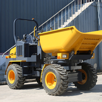 Camion à benne basculante agricole 4X4 | Chargeur frontal robuste et dumper de chantier pour la construction/l'agriculture