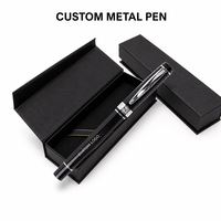 Stylo Roller en Métal Personnalisé avec Boîte Cadeau, Logo Gravé au Laser ou Imprimé par Sérigraphie, Cadeau Promotionnel d'Entreprise