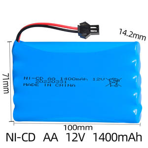 Benutzer definierte Größe Ni-CD <span class=keywords><strong>12V</strong></span> AA wiederauf ladbarer <span class=keywords><strong>NiCD</strong></span> 1400mAh Akku für Elektronik geräte - Product Image 5