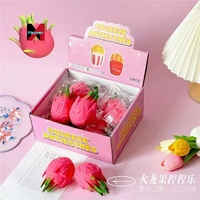 Gesimuleerde Dragon Fruit Knapperige Knijpbare Fruit Stressbal Groothandel Ontspanningsbal Gadget Meelachtig