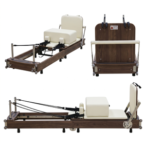 Reformer <span class=keywords><strong>de</strong></span> Pilates pliable en bois <span class=keywords><strong>de</strong></span> noyer <span class=keywords><strong>de</strong></span> luxe - Machine <span class=keywords><strong>de</strong></span> Pilates pliable <span class=keywords><strong>de</strong></span> qualité <span class=keywords><strong>professionnelle</strong></span> pour studio - Product Image 5