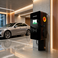 Nueva Estación de Carga para Vehículos Eléctricos Comerciales, 7/11/22kW Tipo 2 OCPP 1.6J IP54, Solución de Estacionamiento para Puntos de Trabajo, Montaje en Pared, Jinghu TA-AC-ALD2-B