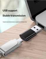 Adaptateur USB vers Type C, convertisseur USB 3.0 mâle vers femelle, en alliage d'aluminium, charge rapide, accessoires électroniques