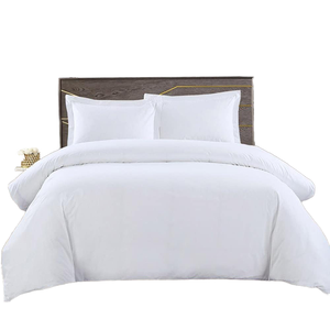 Vente en gros <span class=keywords><strong>de</strong></span> parure <span class=keywords><strong>de</strong></span> lit en coton blanc 200TC personnalisée literie en lin d'hôtel simple avec housse <span class=keywords><strong>de</strong></span> <span class=keywords><strong>couette</strong></span> pour usage domestique - Product Image 2