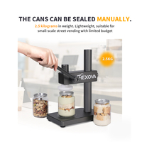 Nouvelle machine de scellage manuelle pour canettes de 250 ml, 330 ml, 500 ml, machine de scellage de table pour canettes de thé au lait, café, animaux de compagnie, machine de bouchage de bouteilles