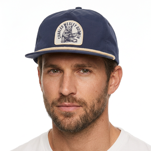 Casquette Snapback 6 Panneaux Charles Wesley Gorin Bleu Marine avec Logo Ours Brodé Unisexe Chapeau Décontracté - Product Image 2
