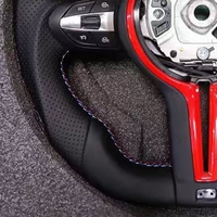 Volant en cuir série M en stock pour BMW M3 M5 F20 F22 F23 F30 F33 F34 X1 F48 X5 F15 X3 F25 F80 E90 E70 E84 avec palettes de commande